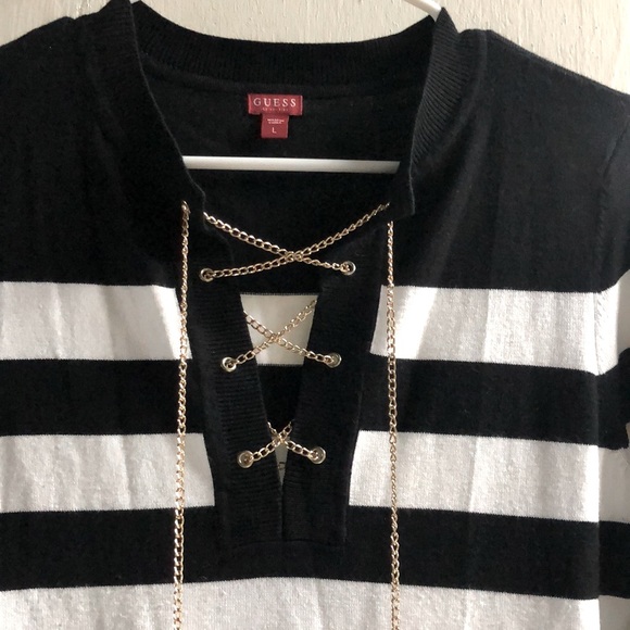 Clothes for women, Guess, size L, color black and white. - Picture 3 of 6